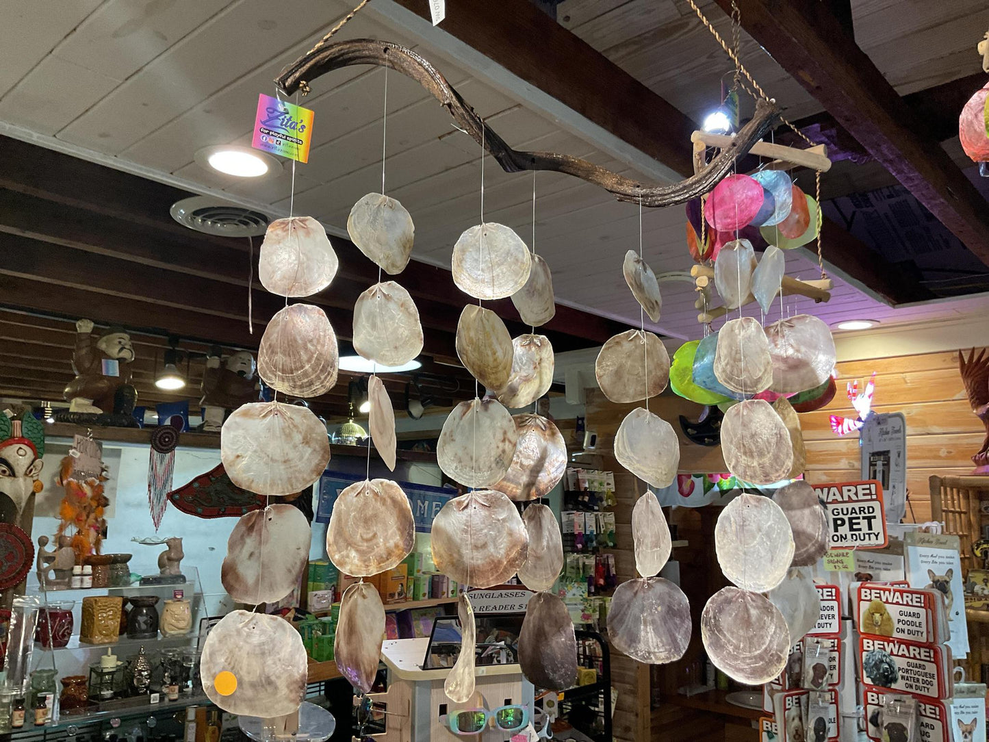 Placuna Shell Chime 7 Strand Chime