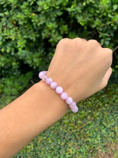 Kunzite Natural Stone Bracelet 8mm