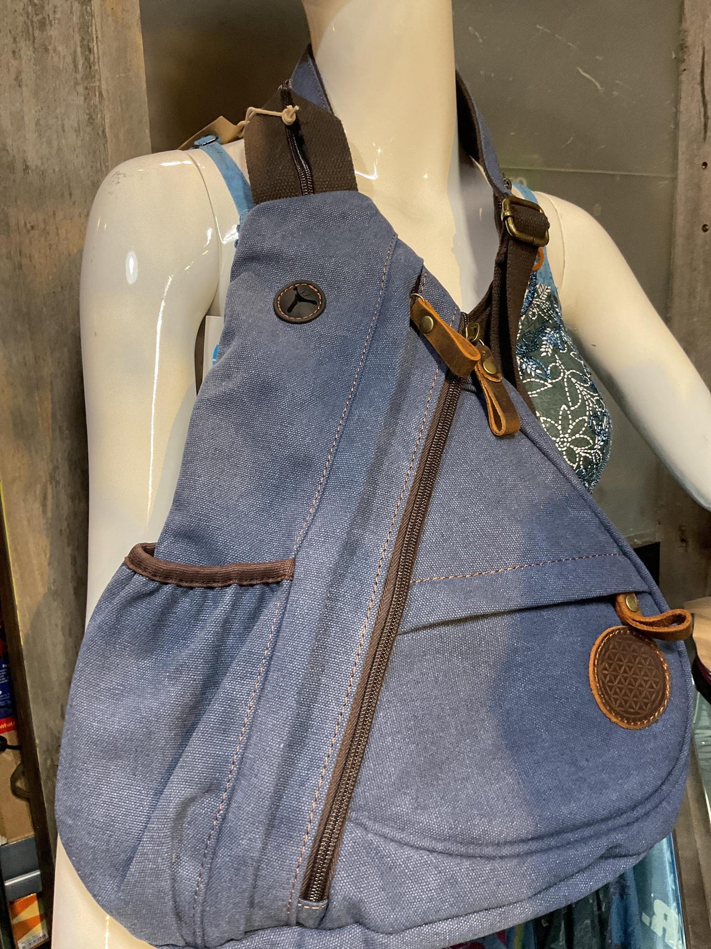 Canvas Cross Body Bag