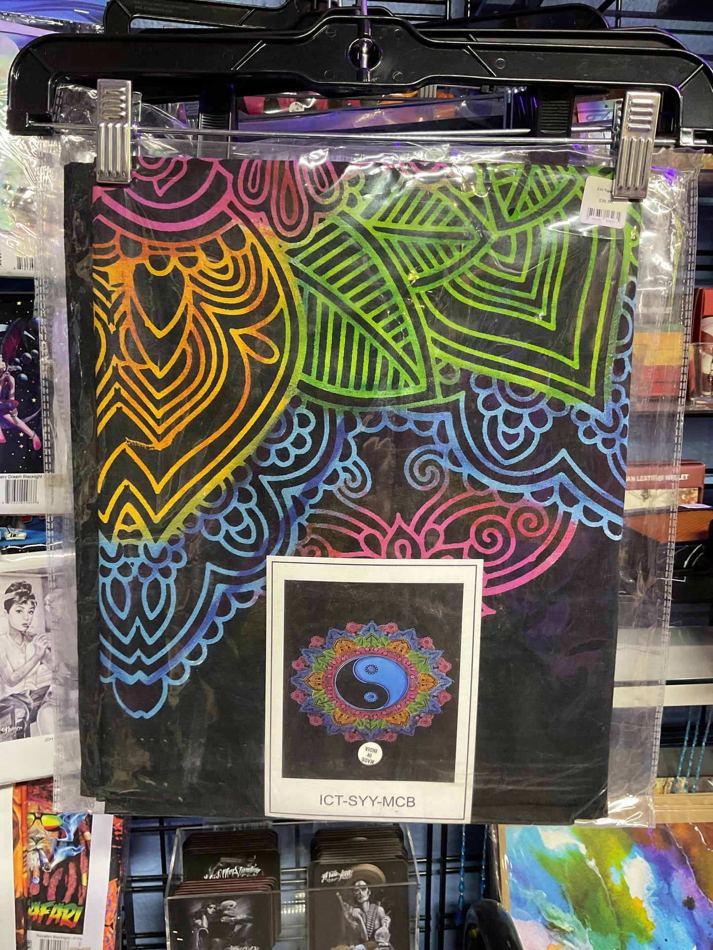 Yin Yang Mandala Tapestry