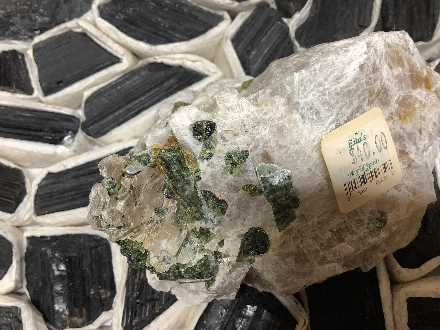 Green Tourmaline Chunks