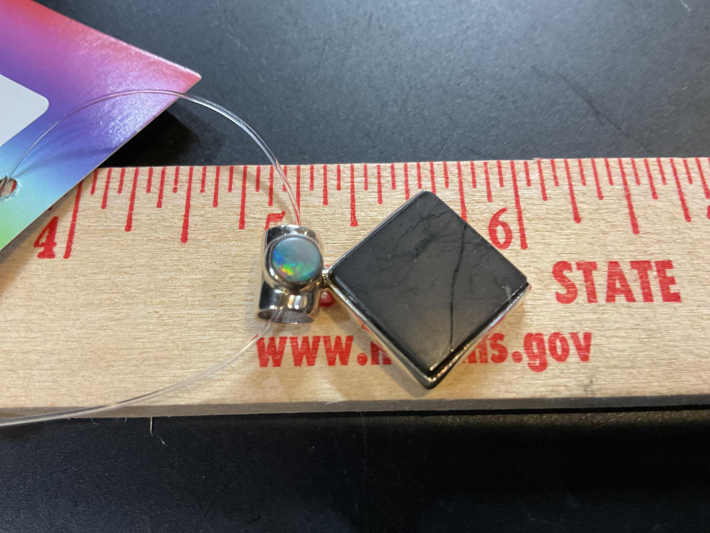 Shungite and Sterling Silver Pendants