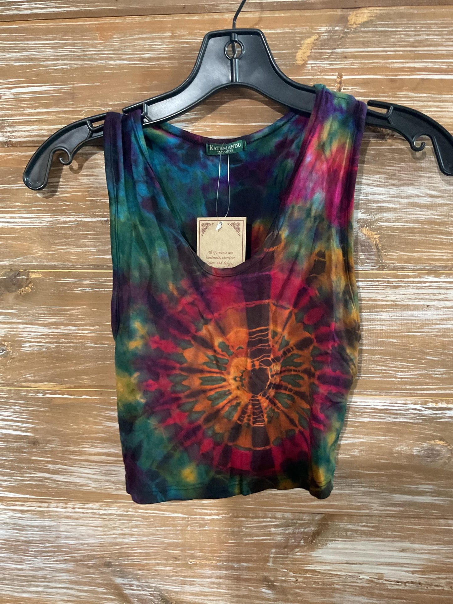 Tie-Dye Spandex Crop Top