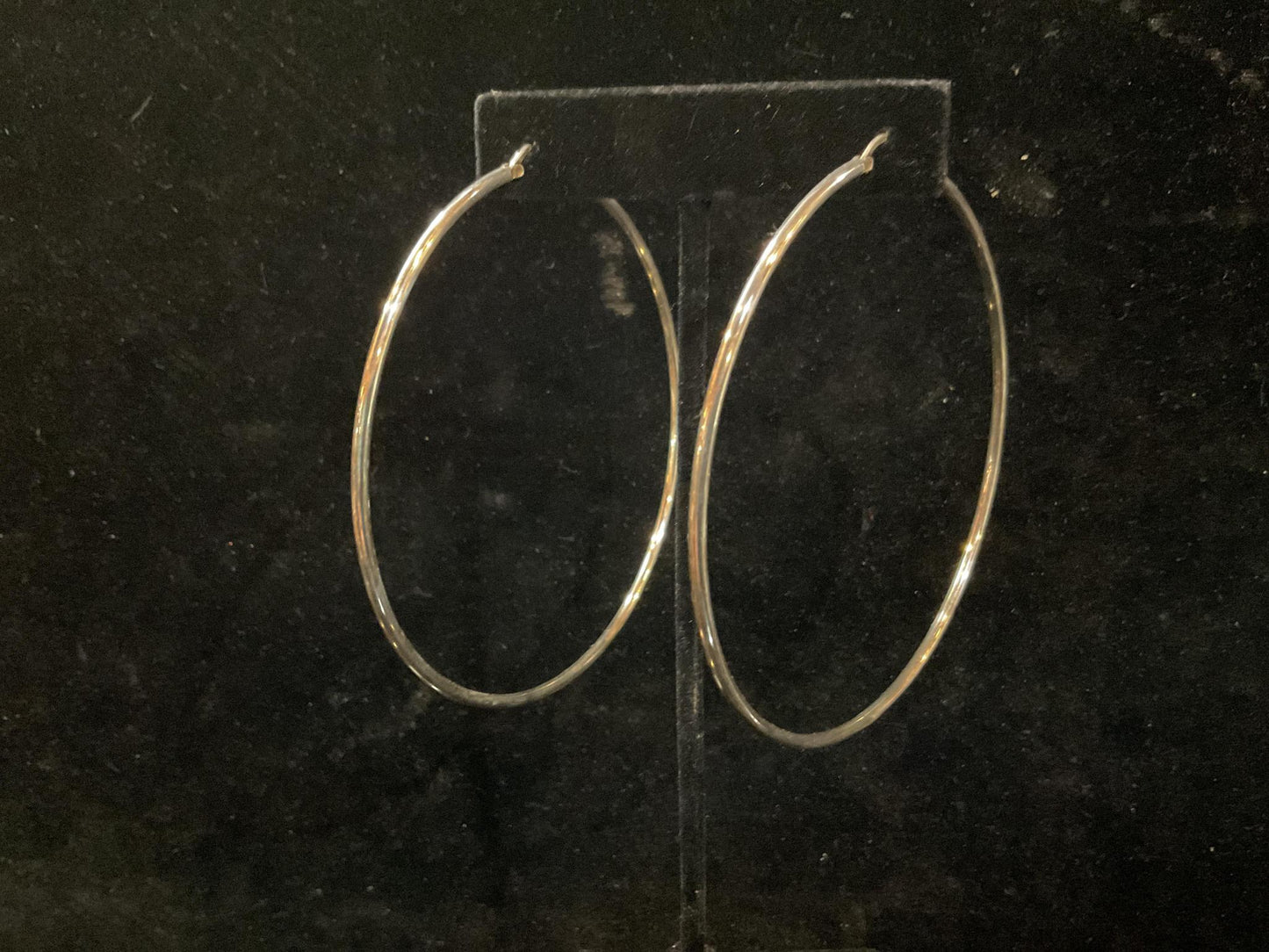 Giant Sterling Silver Hoops