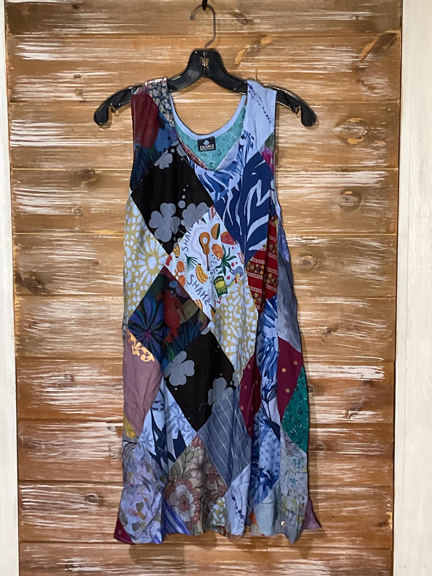 Bohemiam Patchwork Umbrella Dress