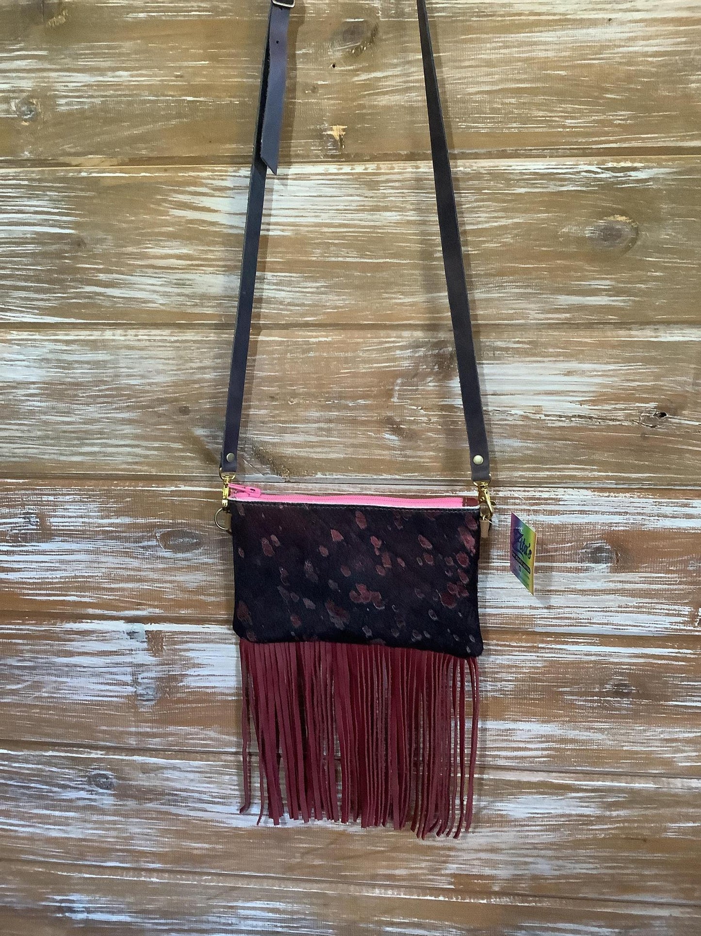Leather Cross body with Fringe