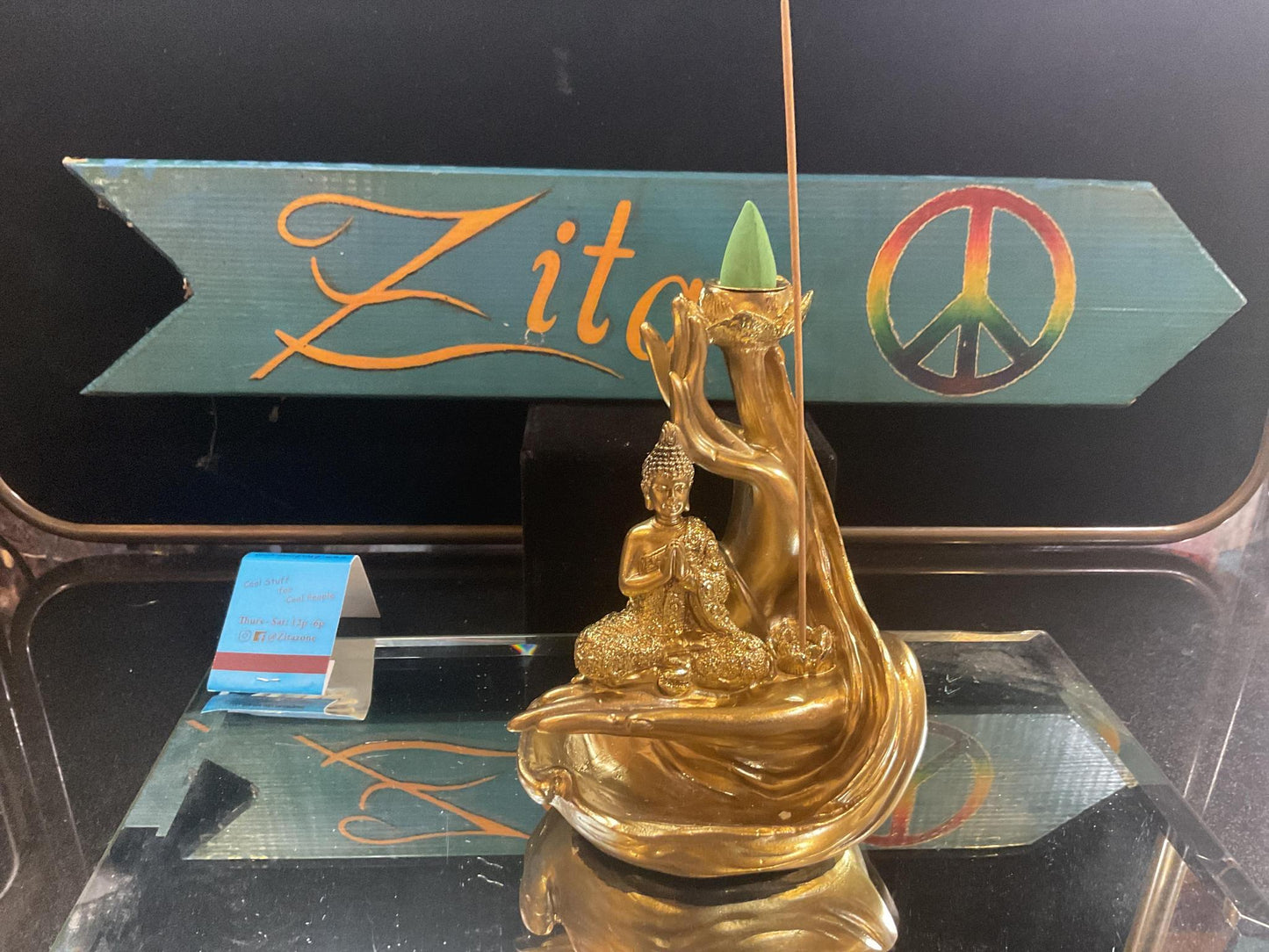 Back Flow Buddha Burner