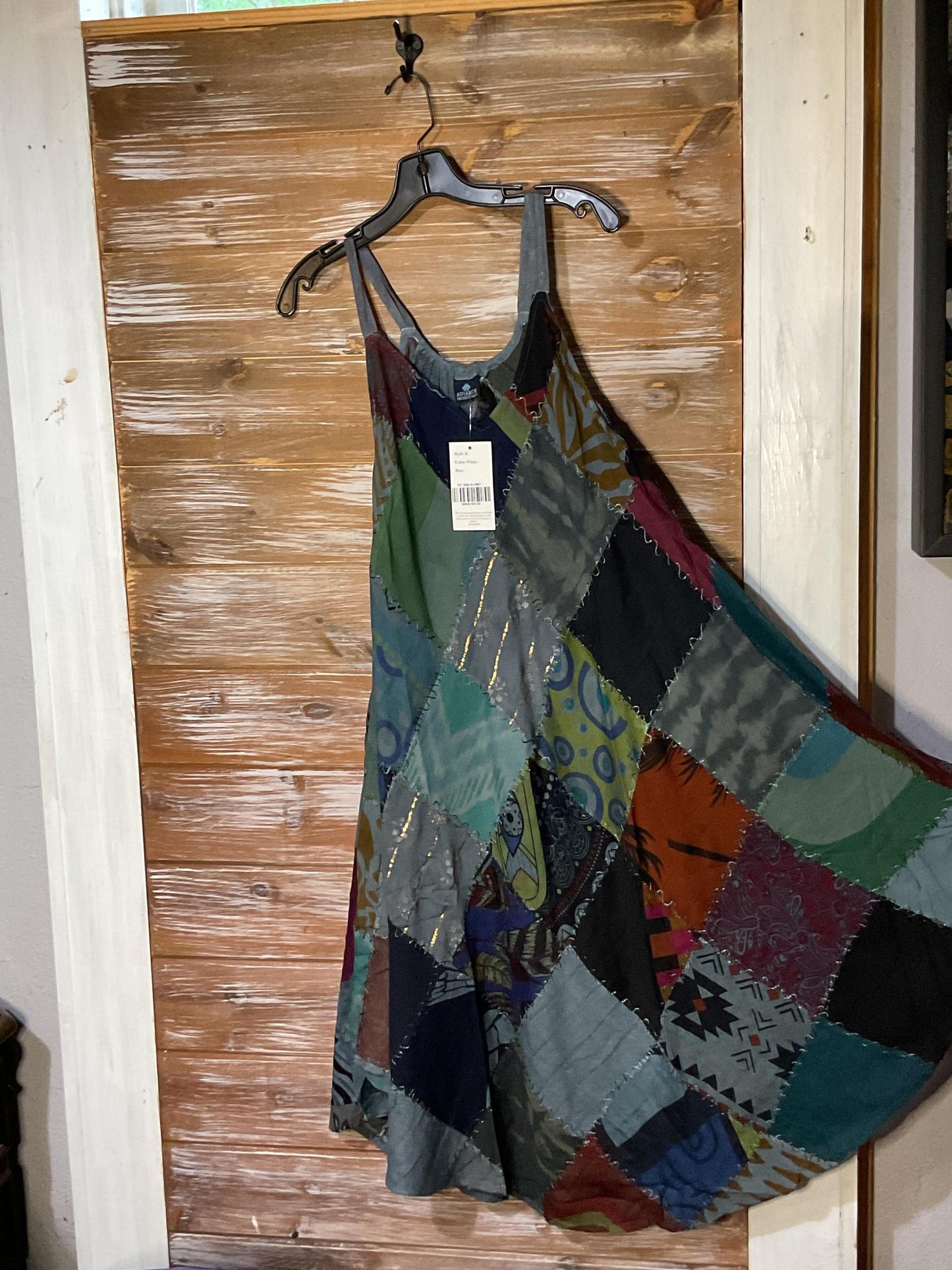 Patchwork Pocket Dress