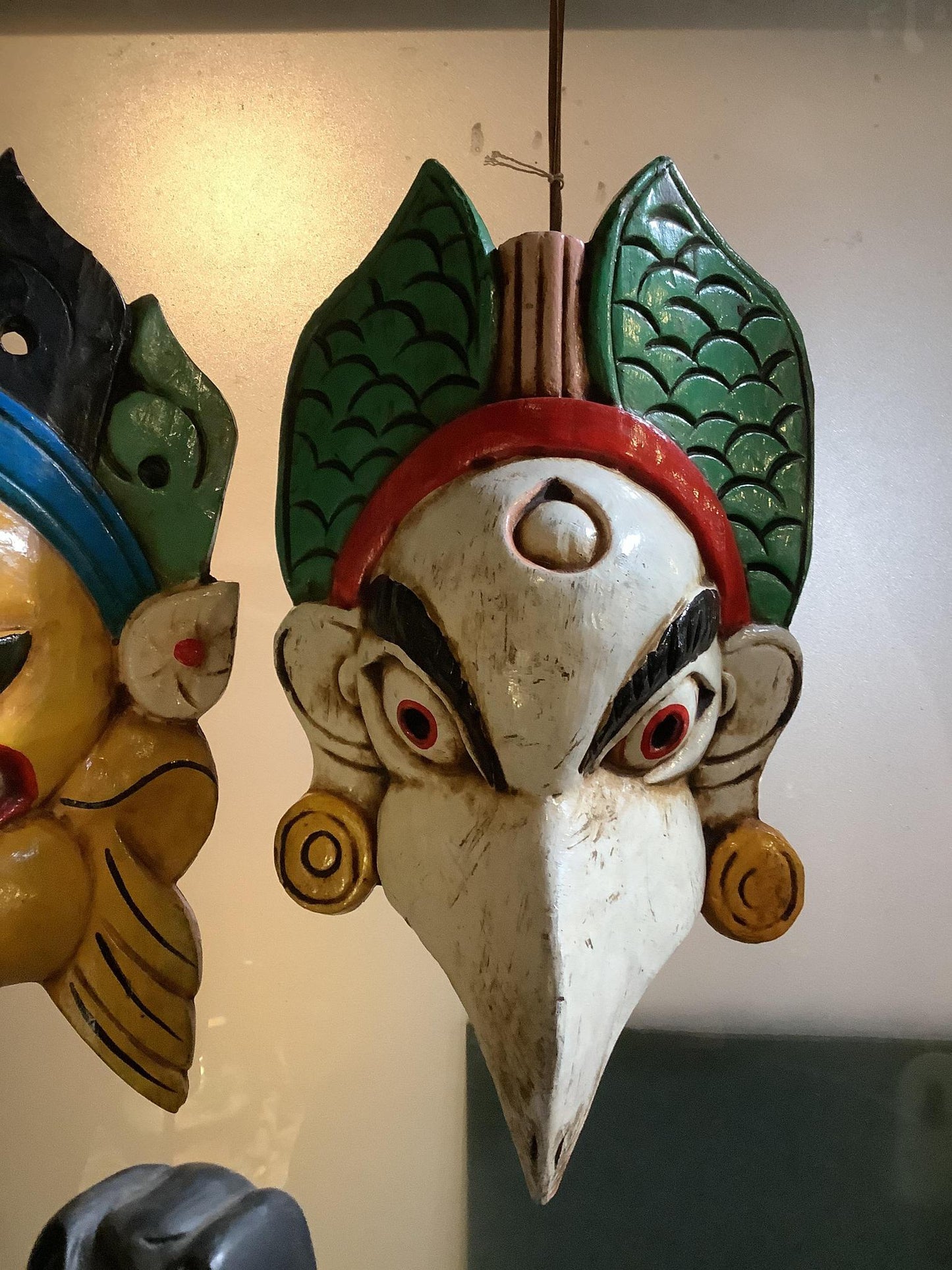 Carved Wooden Faces