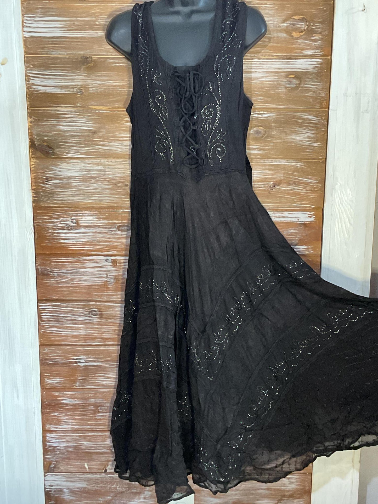 Lace Up Corsette Style Ren-Fest Dress (See Colors and Sizes)