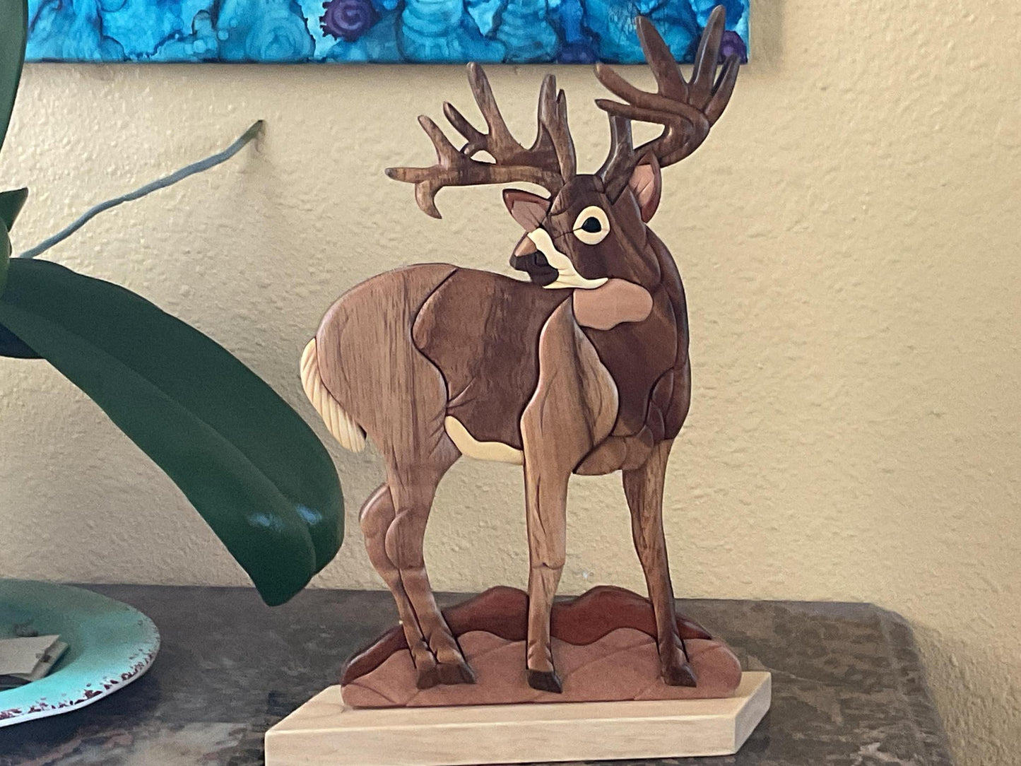 Intarsia Table Art