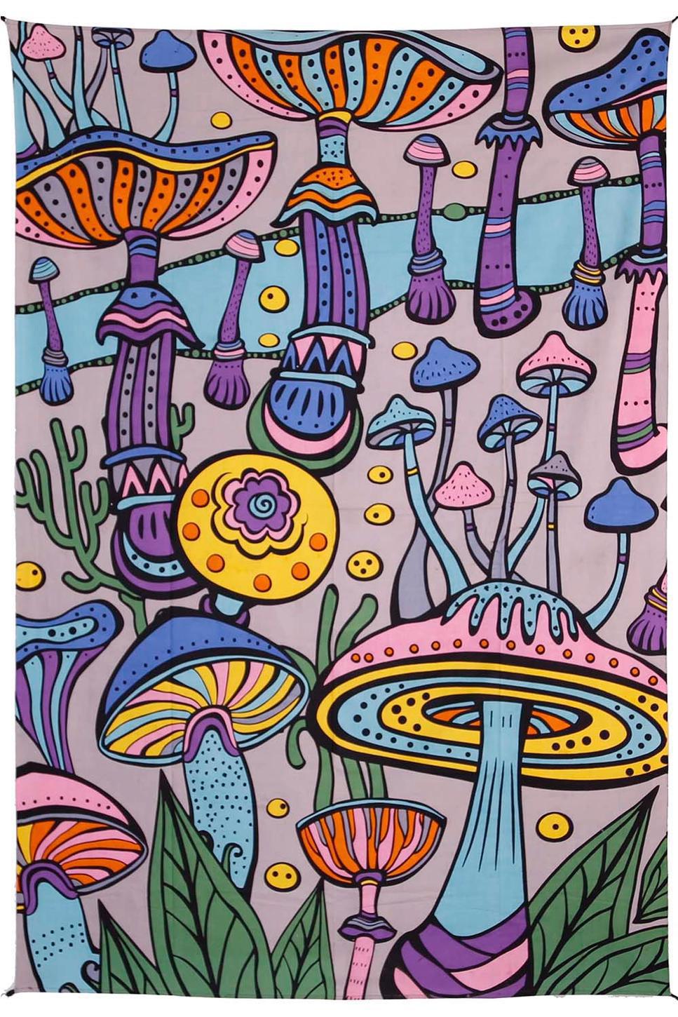 Mushroom Land Tapestry