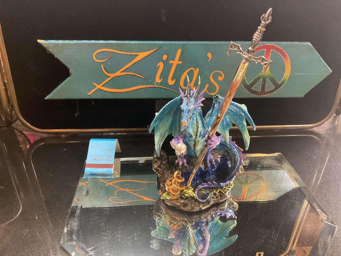 Blue Dragon W/Sword