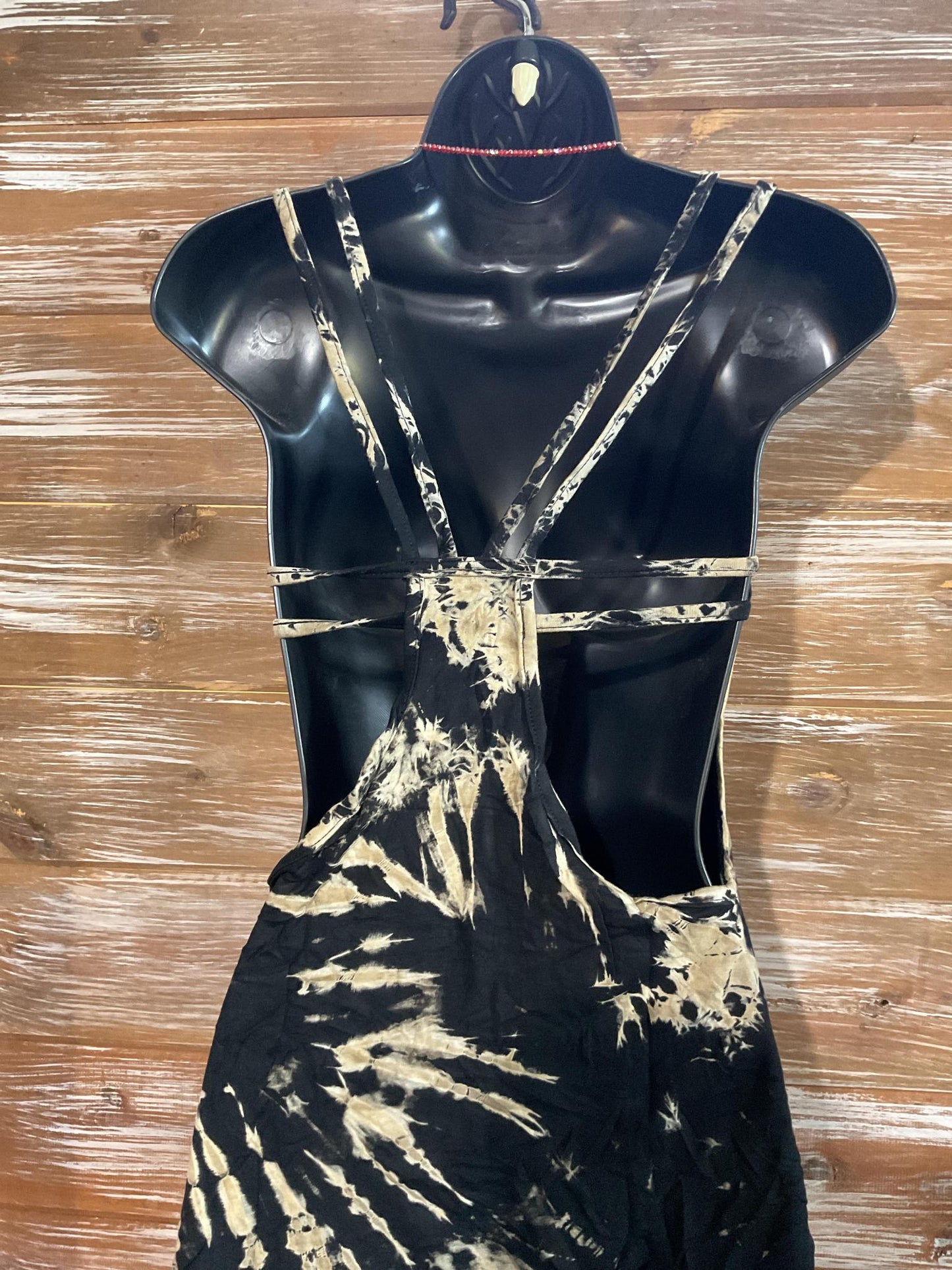 Tie Dye Tank Top with Crossed Back