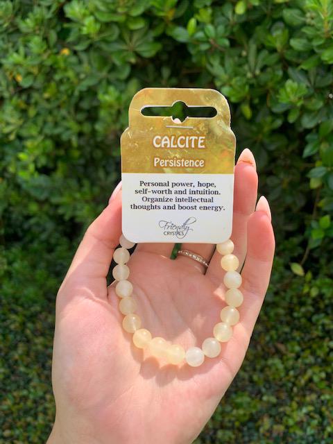 Calcite Natural Stone Bracelet 8 mm