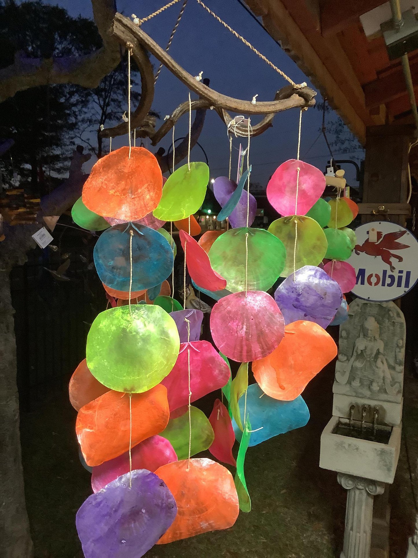 Placuna12 x24 Dyed Triangle Chime