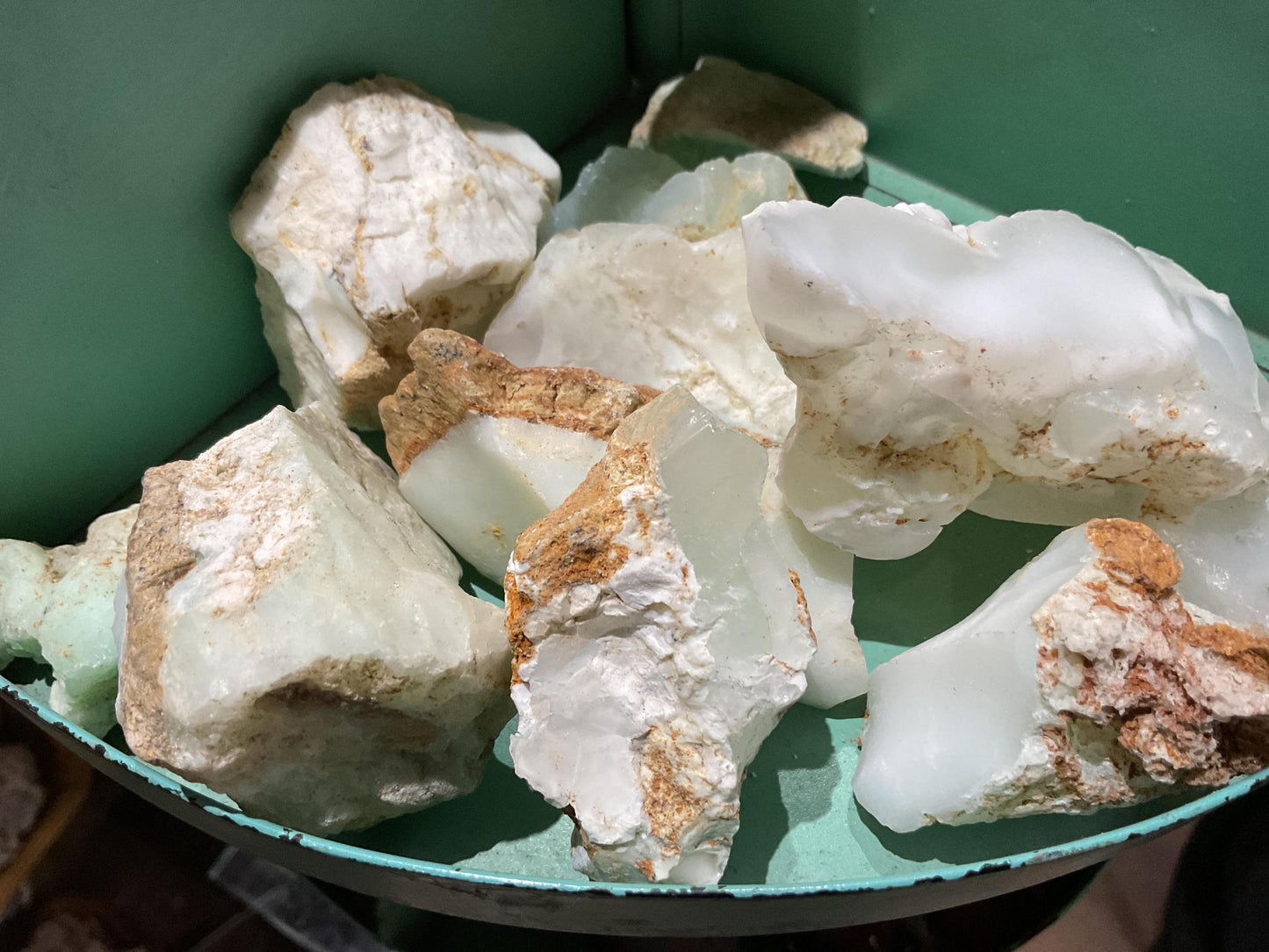 Rough White Lime Chrysoprase