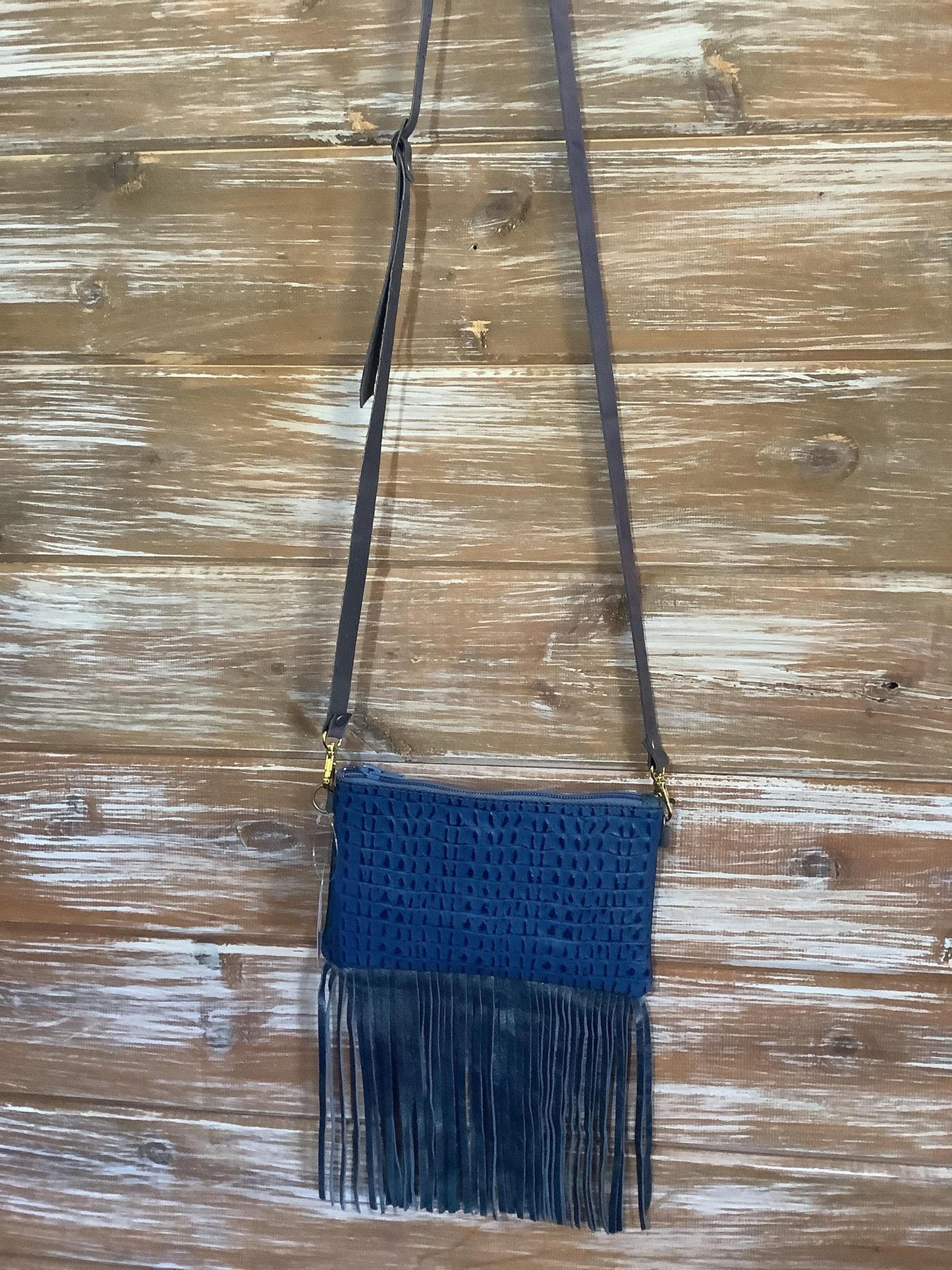 Leather Cross body with Fringe