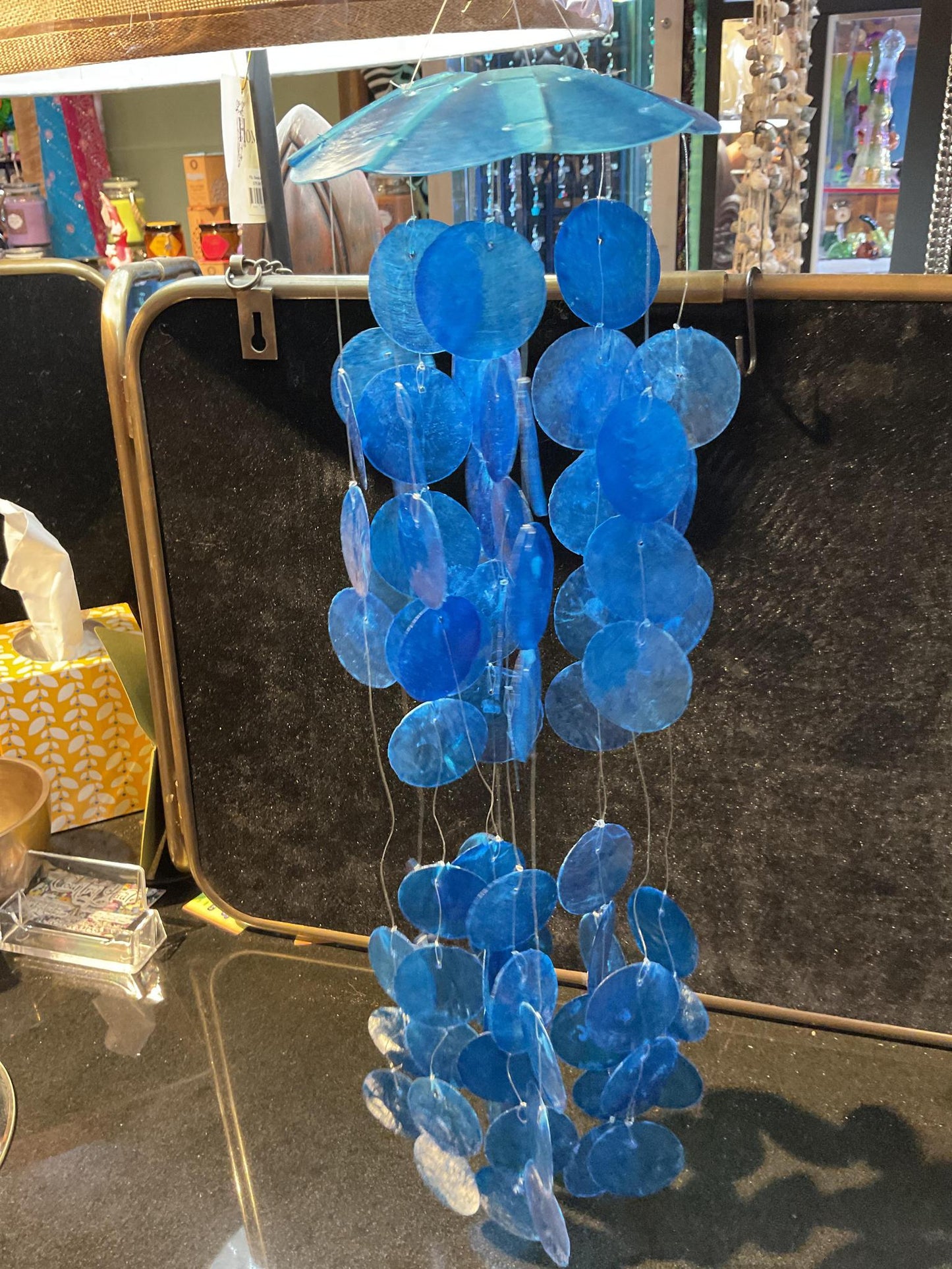 Capiz Two Drop Chandelier