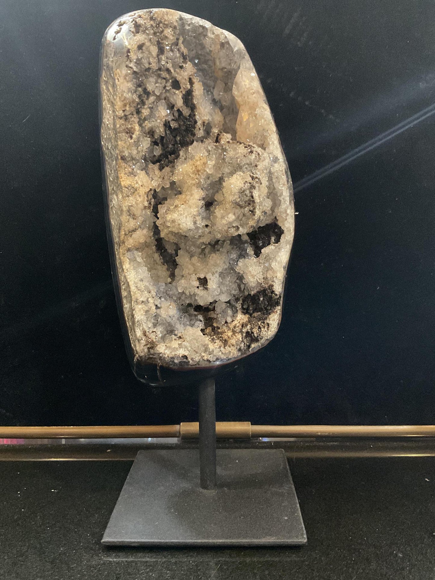 Free Form Quartz Agate on Stand