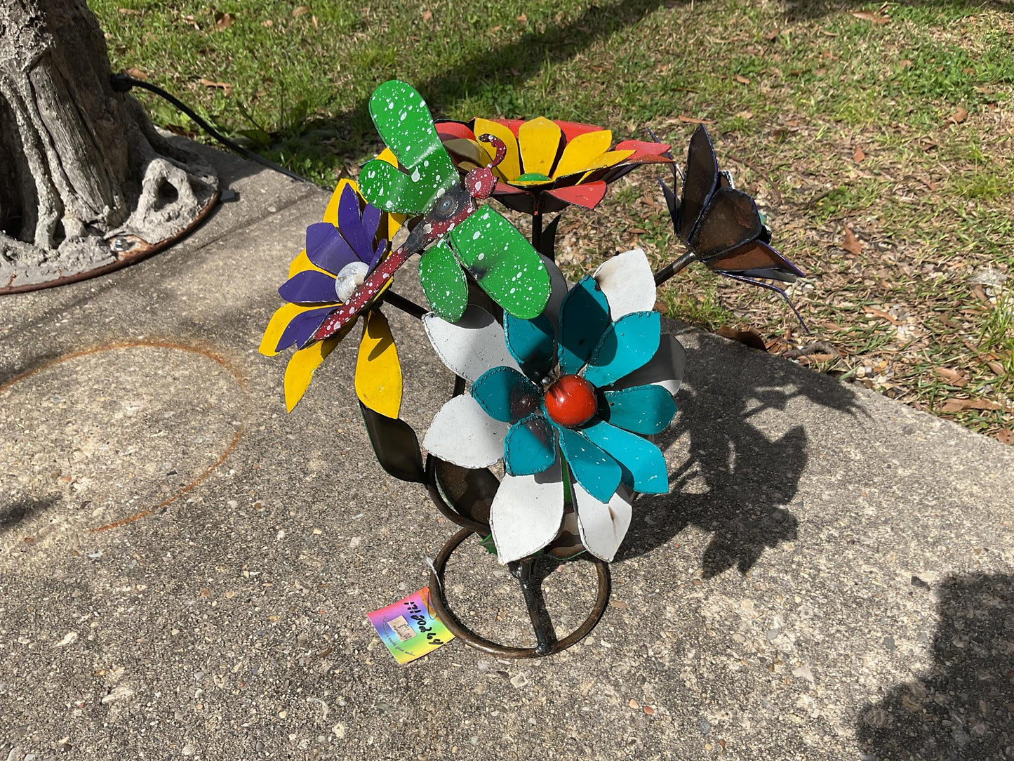 Bouquet of Flowers with Dragonfly