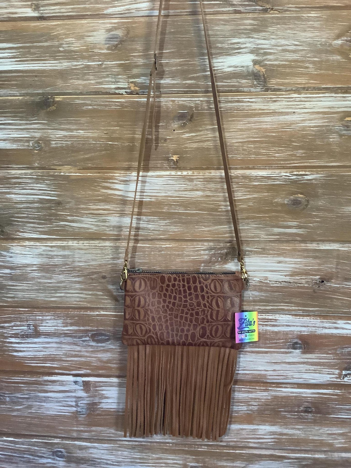 Leather Cross body with Fringe