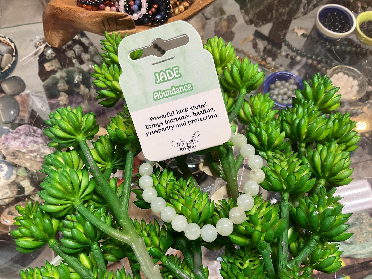 Jade Natural Crystal Bracelet 8 mm