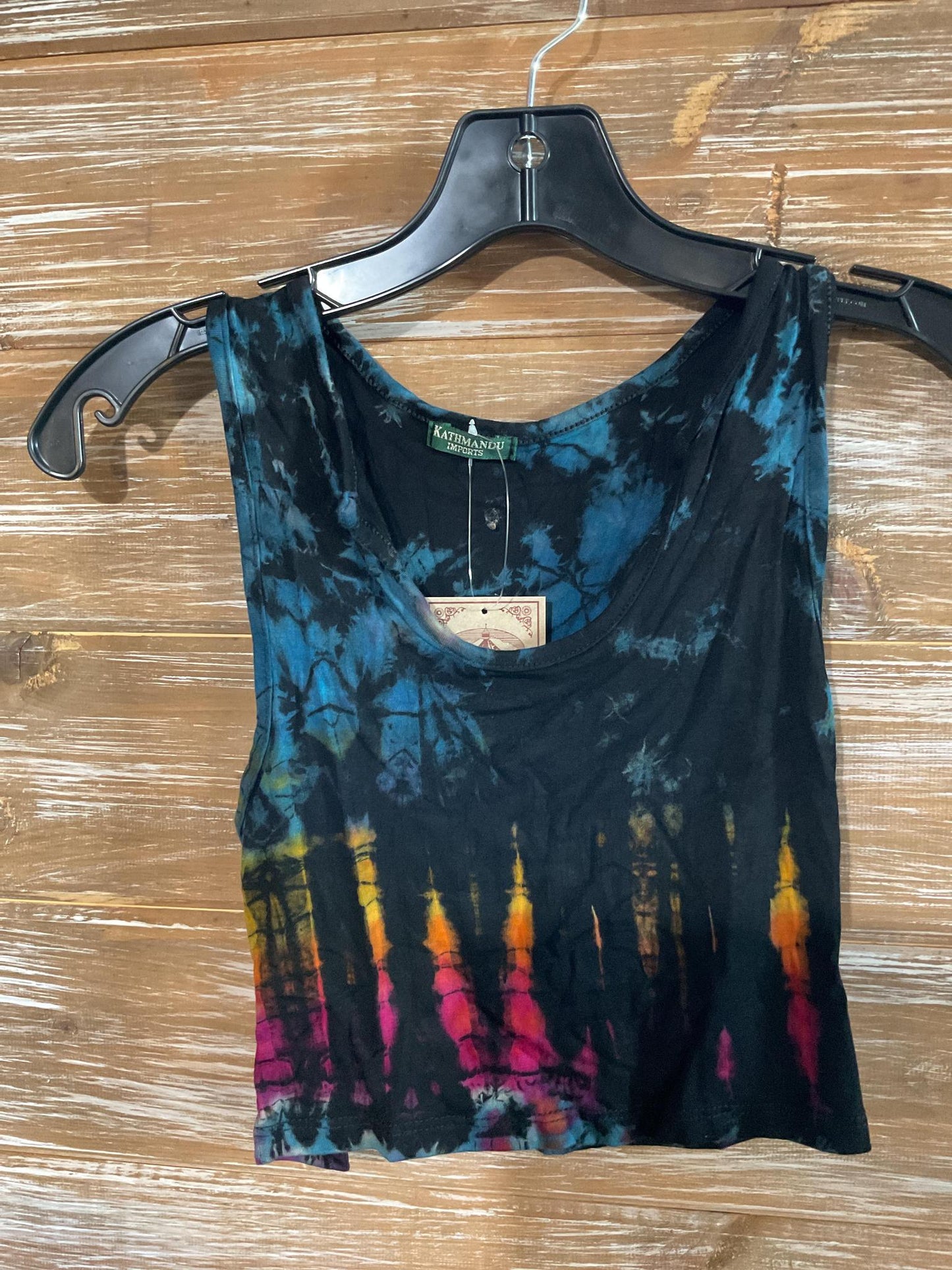 Tie-Dye Spandex Crop Top