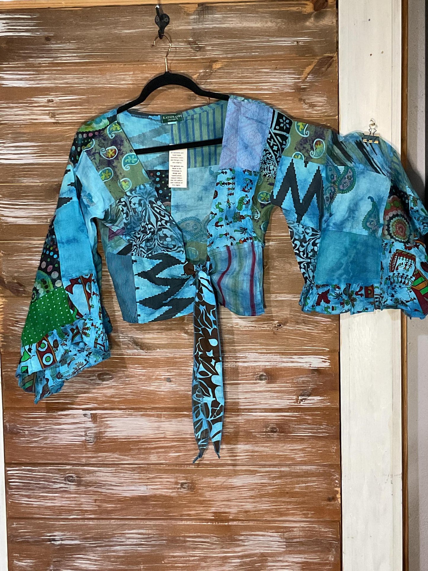 Kimono Style Tie Dye Crop Top