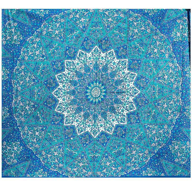 Star Turquoise Tapestry