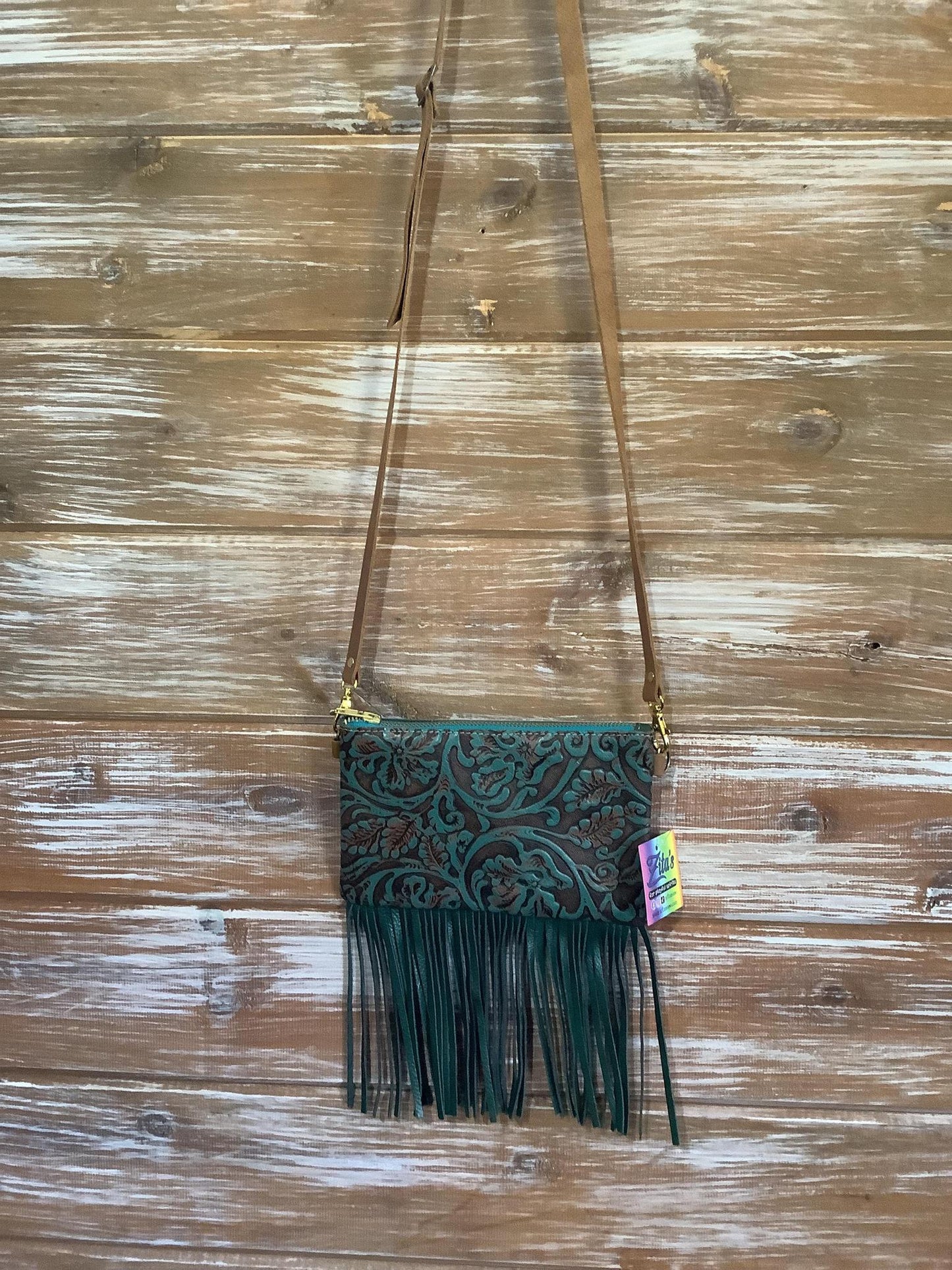 Leather Cross body with Fringe