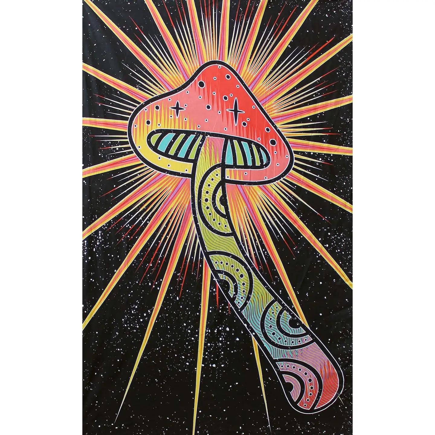 Space Mushroom Tapestry