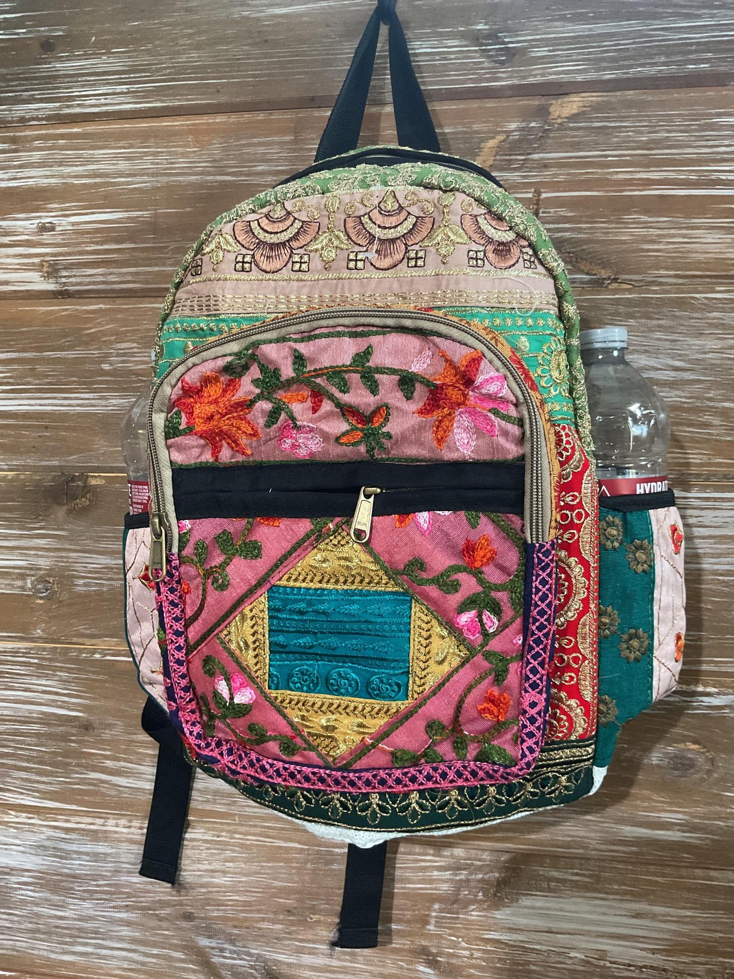 Patchwork Jari Silk Backpack