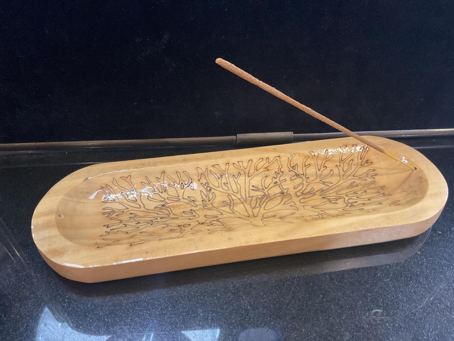 Wooden Trough Ash Catcher