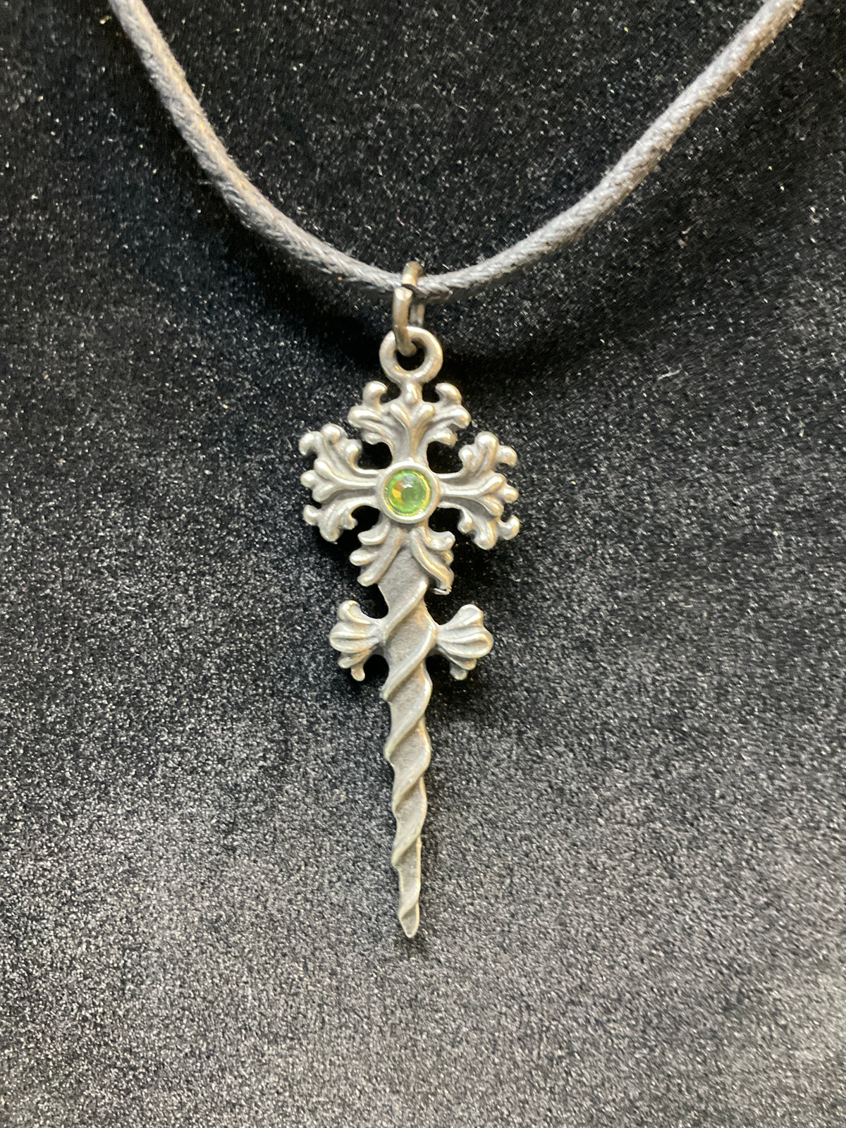 Wood Witch's Wand Pendant