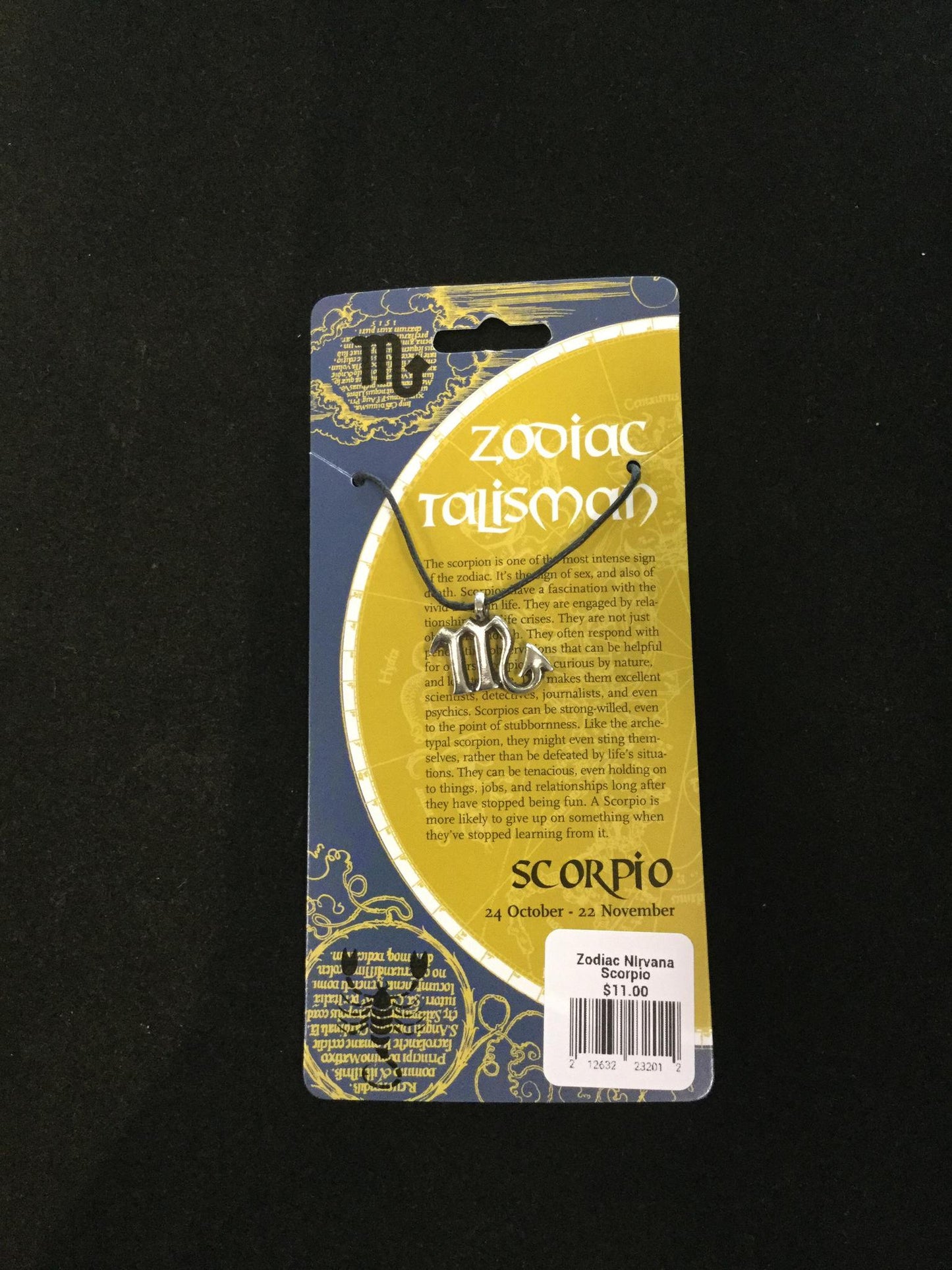 Cut-out Zodiac Pendant on Cord