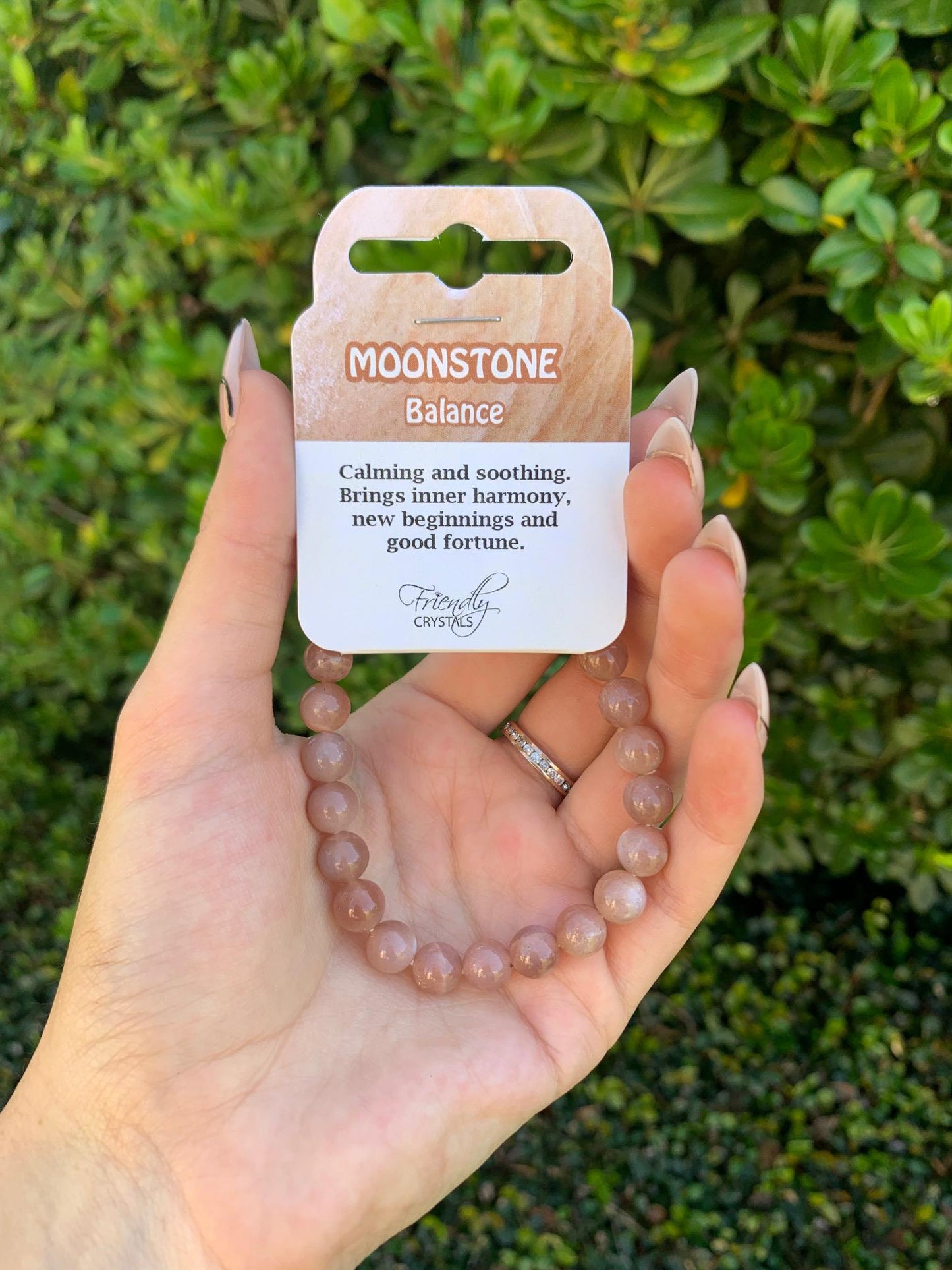 Moonstone Natural Stone Bracelet 8mm
