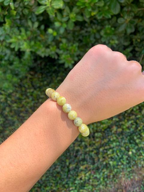 Serpentine Natural Stone Bracelet 8mm