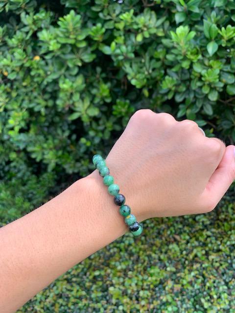 Ruby in Fuschite Natual Stone Bracelet 8mm