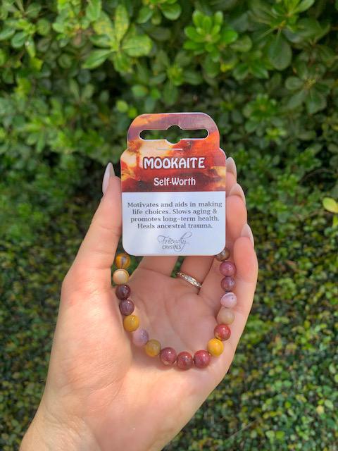 Mookaite Natural Stone Bracelet 8mm