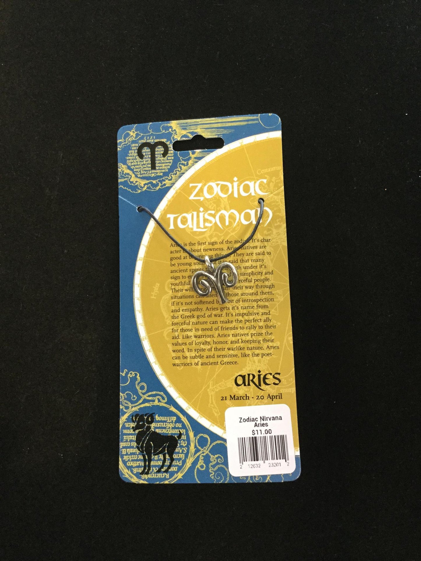 Cut-out Zodiac Pendant on Cord