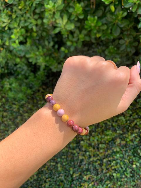 Mookaite Natural Stone Bracelet 8mm