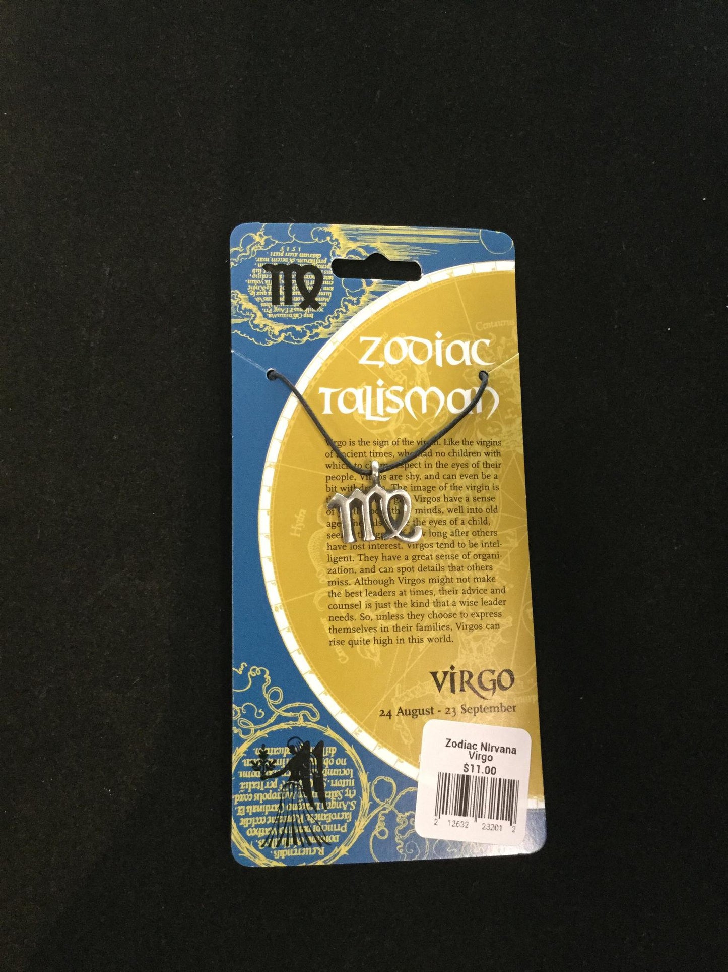 Cut-out Zodiac Pendant on Cord