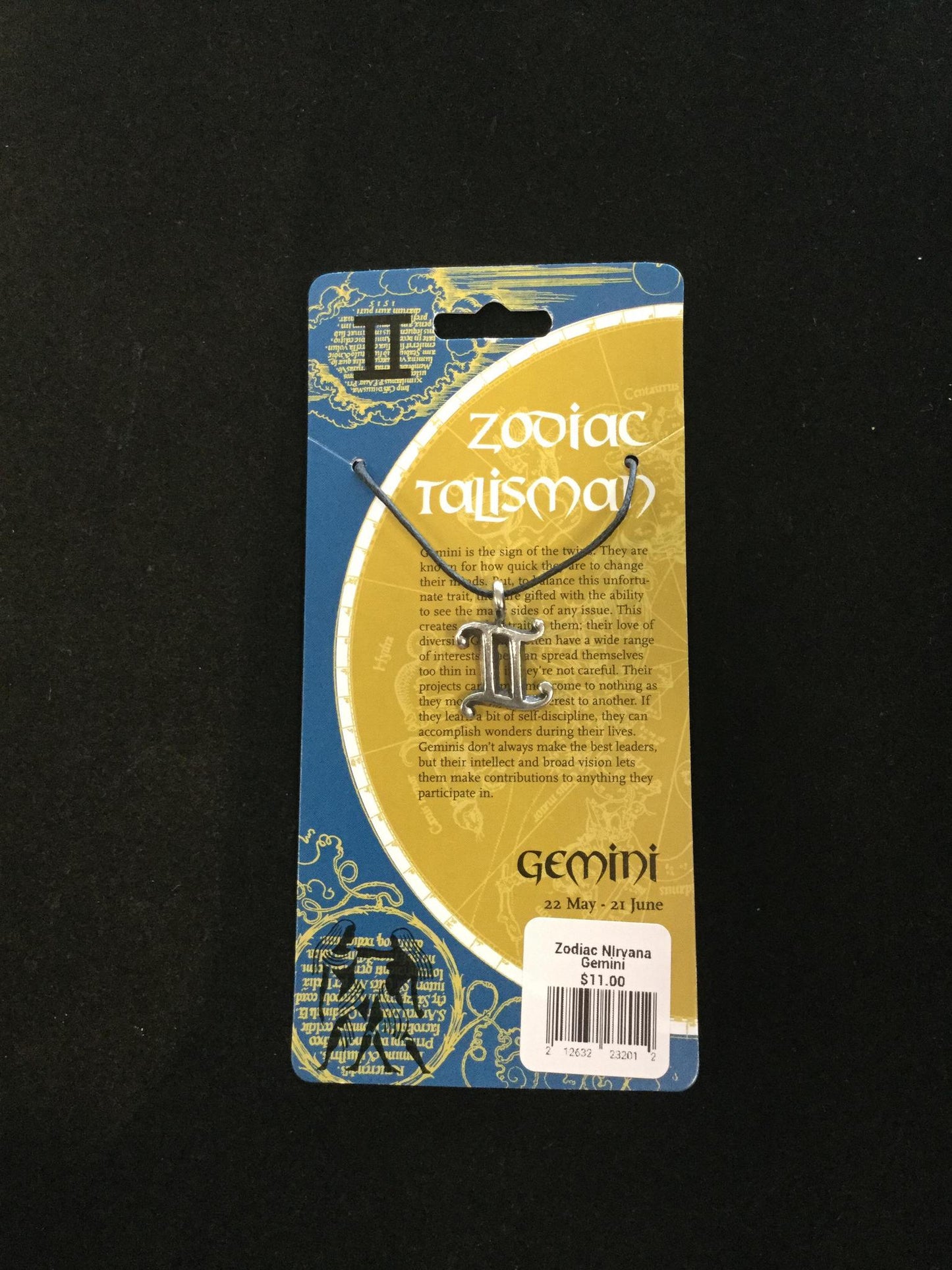 Cut-out Zodiac Pendant on Cord