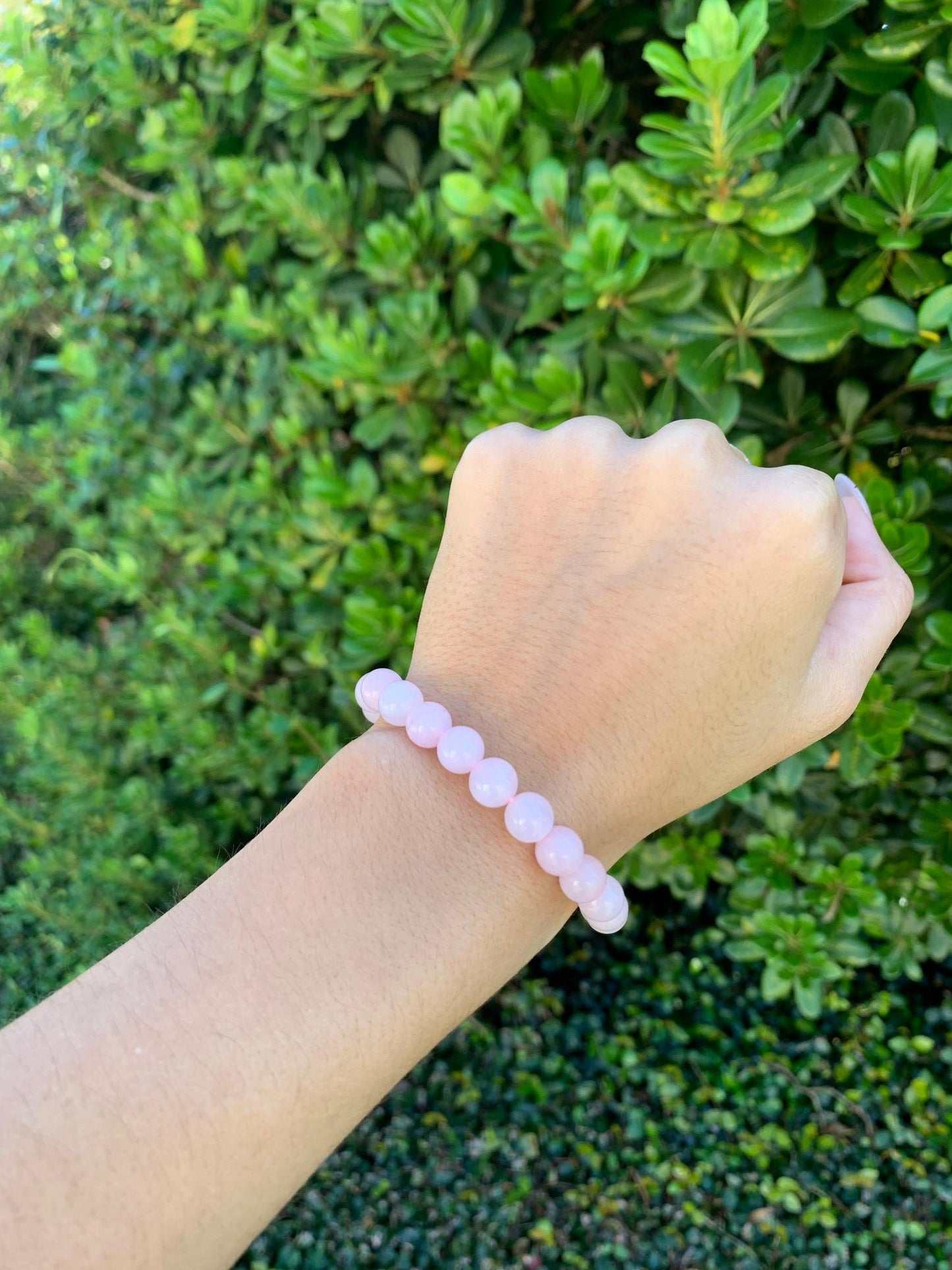 Rose Quartz Natural Stone Bracelet 8mm