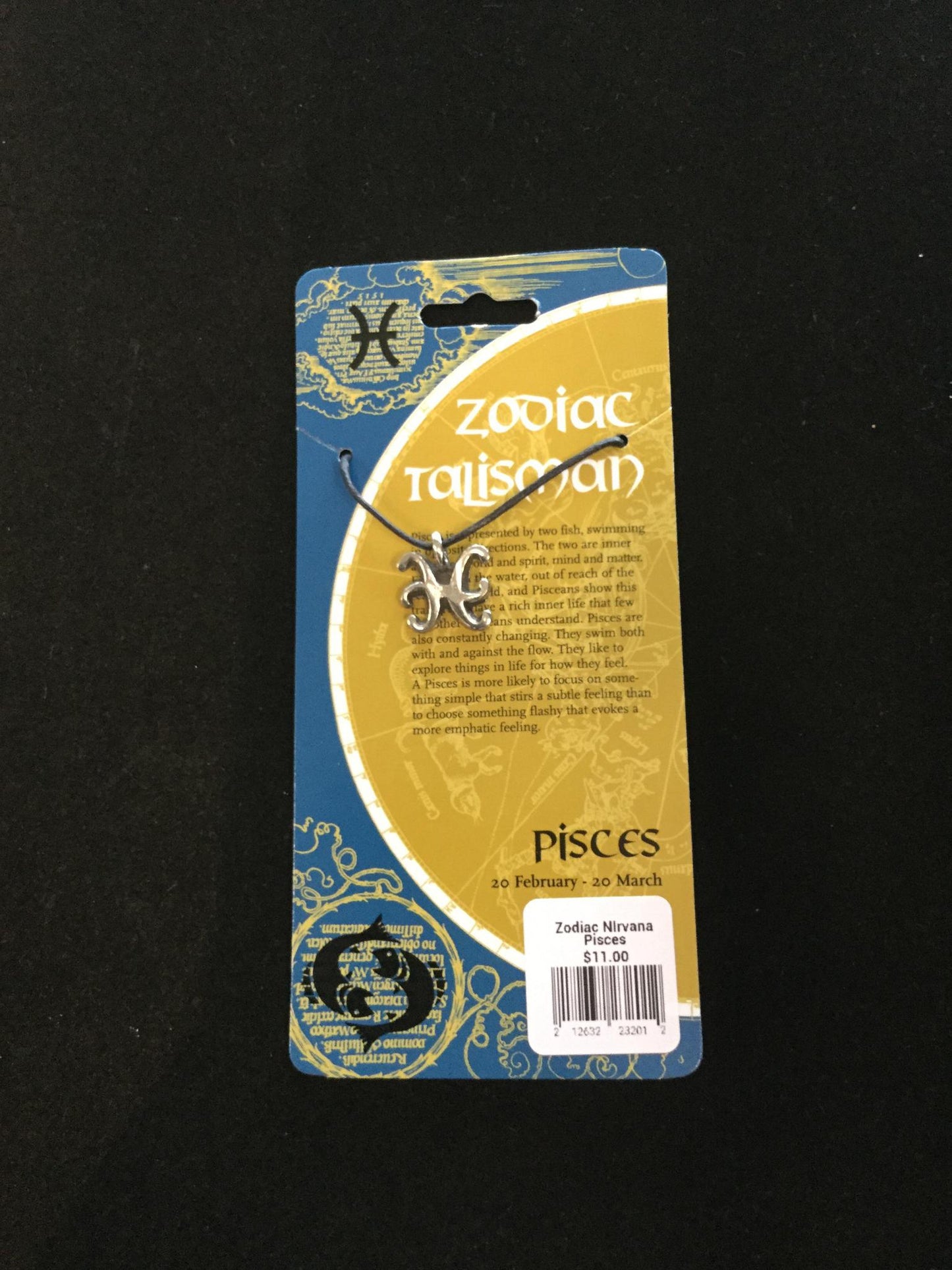 Cut-out Zodiac Pendant on Cord