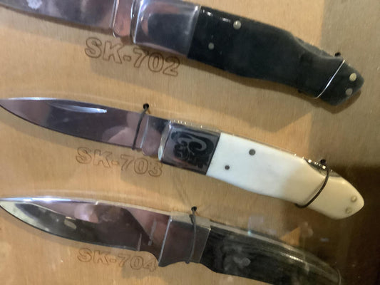 Bone White - 2 1/8 Stainless Lock Back Knife