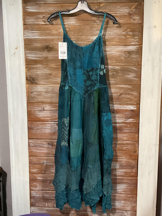 Sleeveless Patchwork Maxi Dress
