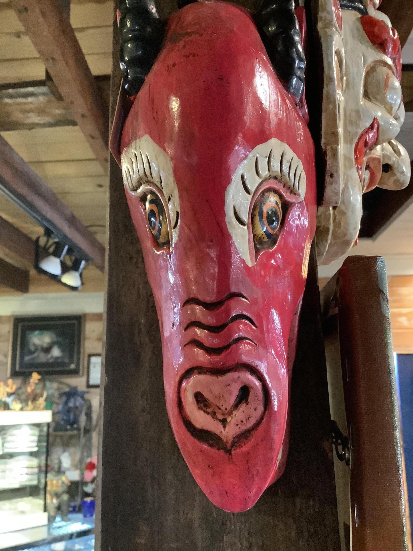 Carved Wooden Faces