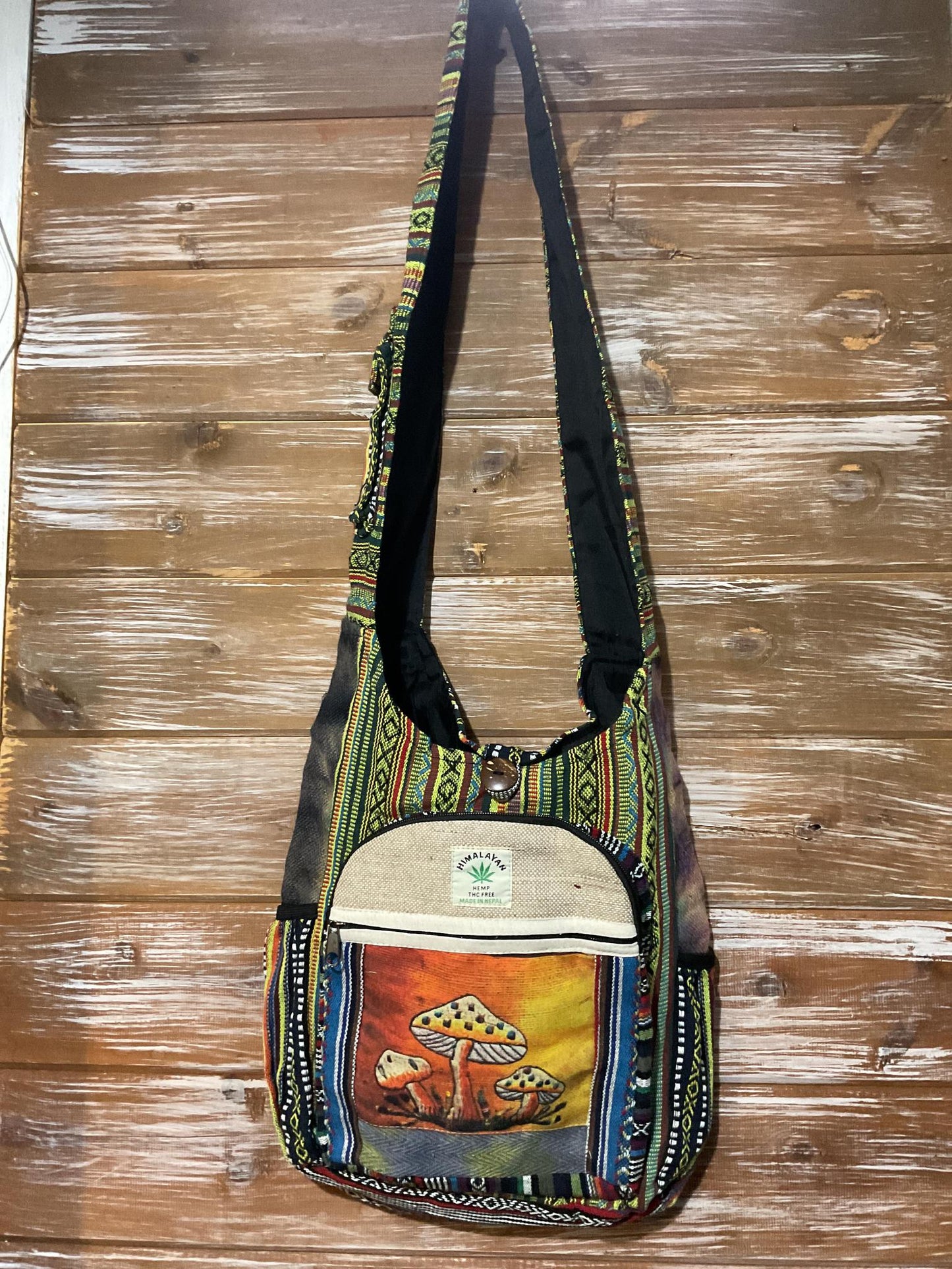 Tie Dye Hemp Shoulder Bags
